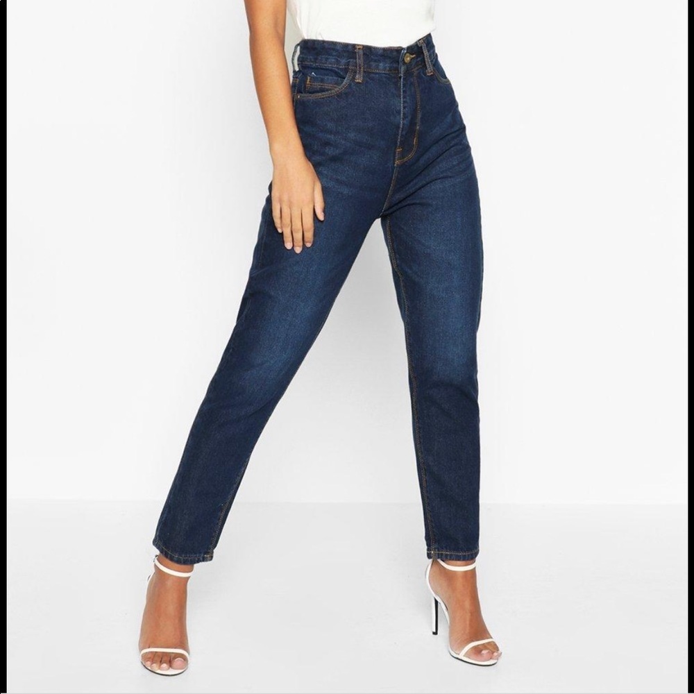 Petite Dark Wash Mom Jeans